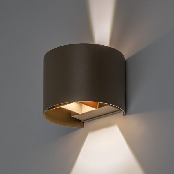 Rabalux 77217 - LED vonkajšie nástenné svietidlo VIRNA 5W/230V 2700/4000/6500K IP54 béžové