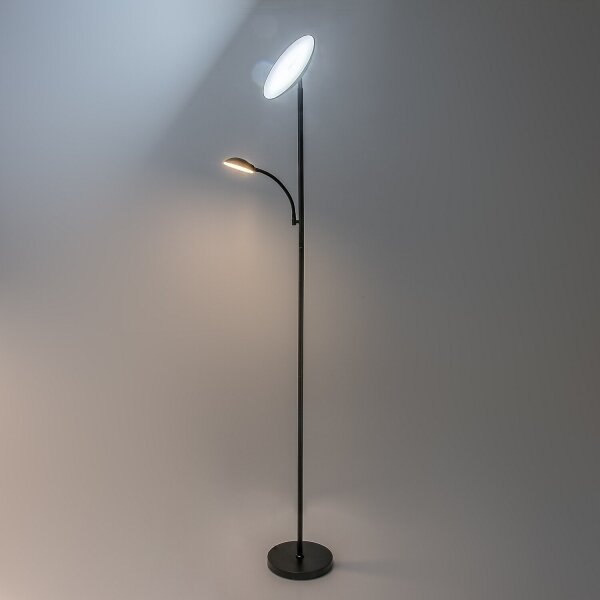 Rabalux 74084 - LED stmievateľná stojacia lampa HALINA 23W/230V 3000/4200/6500 čierna