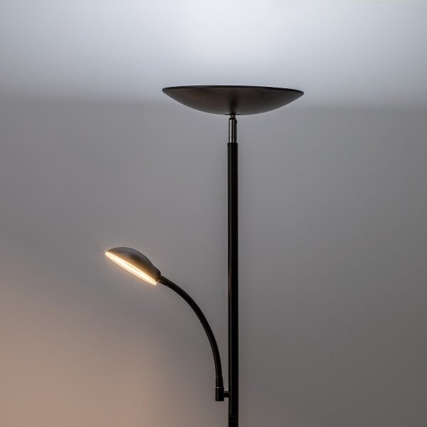 Rabalux 74084 - LED stmievateľná stojacia lampa HALINA 23W/230V 3000/4200/6500 čierna