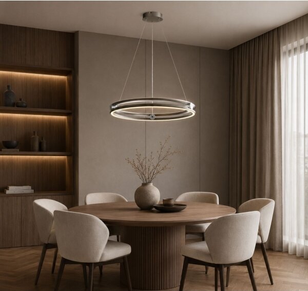 Rabalux 72277 - LED stmievateľný luster na lanku TRIXO 60W/230V 3000-6500K sivá+DO