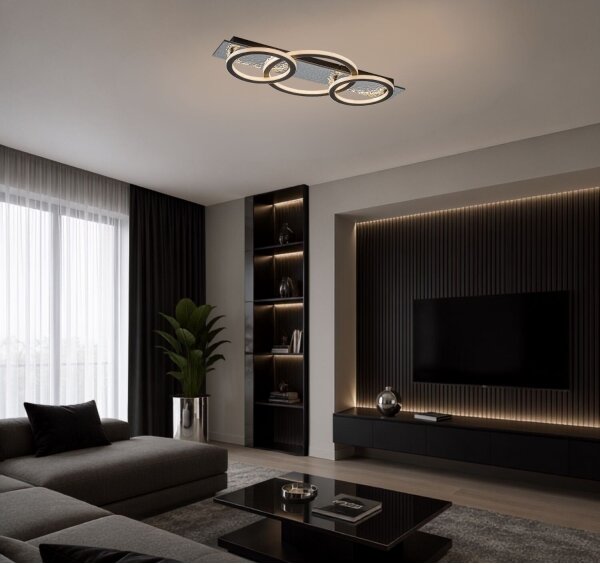 Rabalux 71498 - LED stmievateľné stropné svietidlo LUNAVA 40W/230V 3000-6500K + diaľkové ovládanie