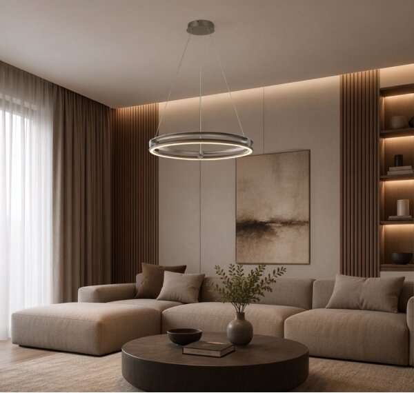 Rabalux 72277 - LED stmievateľný luster na lanku TRIXO 60W/230V 3000-6500K sivá+DO