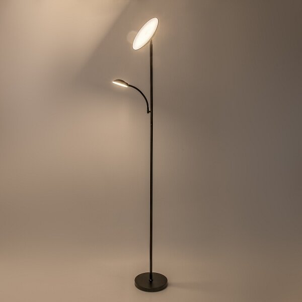 Rabalux 74084 - LED stmievateľná stojacia lampa HALINA 23W/230V 3000/4200/6500 čierna
