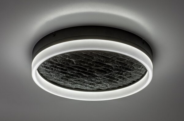 Rabalux 71523 - LED stmievateľné stropné svietidlo TIMMO 24W/230V 3000-6500K pr. 40 cm čierna s diaľkovým ovládaním