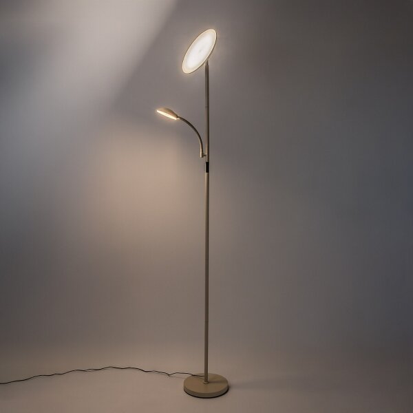 Rabalux 74083 - LED stmievateľná stojacia lampa HALINA 23W/230V 3000/4200/6500 béžová