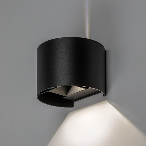 Rabalux 77218 - LED vonkajšie nástenné svietidlo VIRNA 5W/230V 2700/4000/6500K IP54 čierna