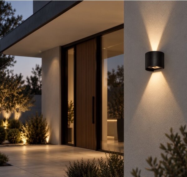 Rabalux 77218 - LED vonkajšie nástenné svietidlo VIRNA 5W/230V 2700/4000/6500K IP54 čierna