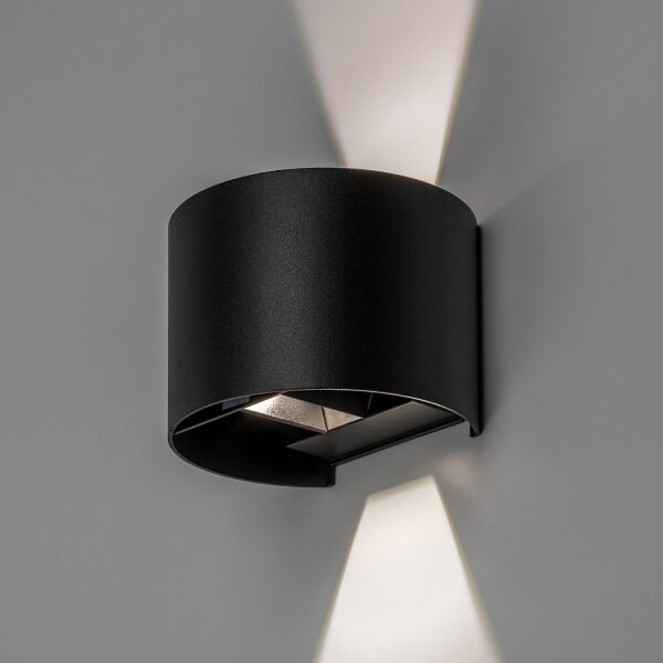 Rabalux 77218 - LED vonkajšie nástenné svietidlo VIRNA 5W/230V 2700/4000/6500K IP54 čierna