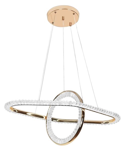 Toolight Toolight, LED závesné svietidlo 64x36 cm, 60W, G034-CP, zlatá lesklá, OSW-06301
