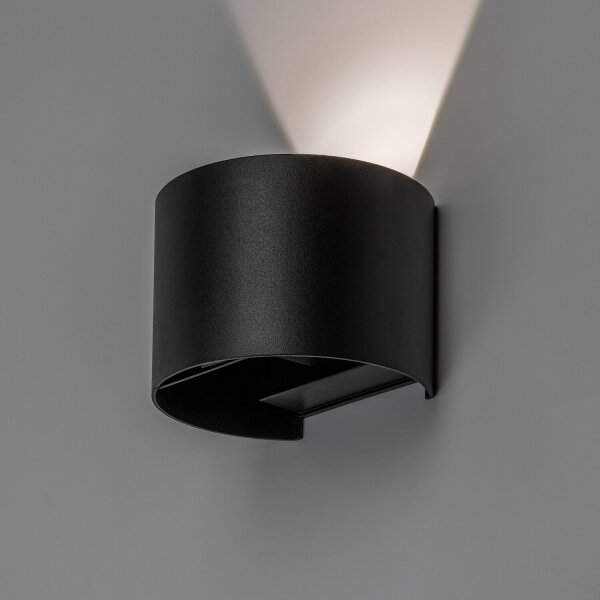 Rabalux 77218 - LED vonkajšie nástenné svietidlo VIRNA 5W/230V 2700/4000/6500K IP54 čierna