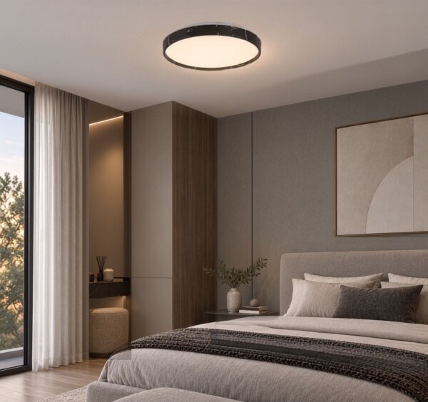 Rabalux 71517-LED Stmievateľné stropné svietidlo TERESIA 24W/230V 3000-6500K pr. 38 cm čierna+DO