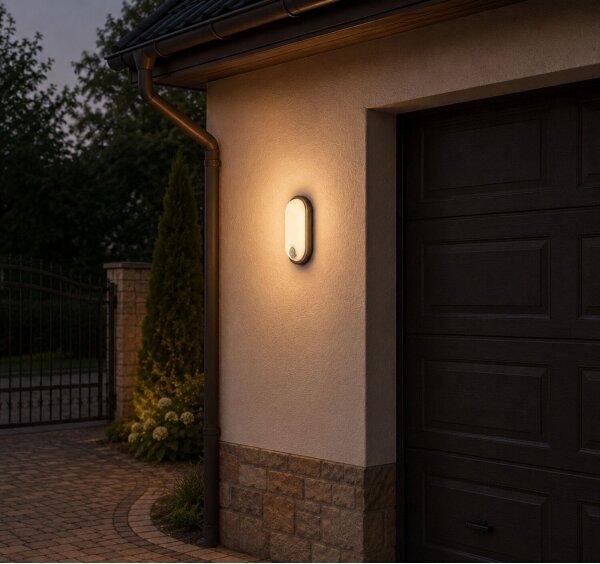Rabalux 77231 - LED vonkajšie stropné svietidlo so snímačom HORT2 15W/230V IP65 čierne