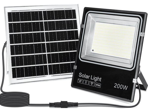 Aigostar-LED Solárny reflektor LED/200W/3,2V 3600mAh 3000K/4000K/6500K IP66 + DO