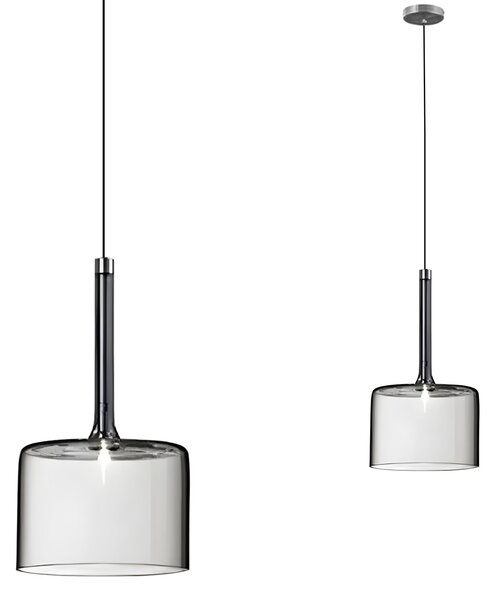 Toolight Toolight, stropné svietidlo 1xG4, APP1701-1CP GREY A, šedé sklo, OSW-04309