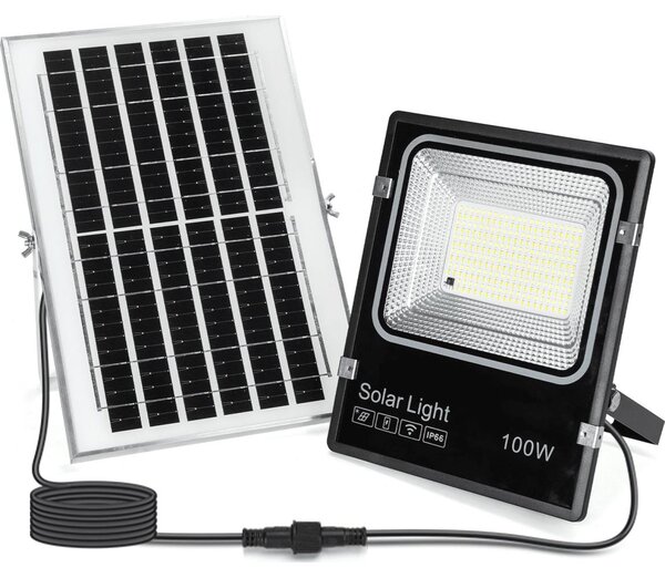 Aigostar-LED Solárny reflektor LED/100W/3,2V 2000mAh 3000K/4000K/6500K IP66 + DO