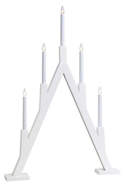 Markslöjd 703835 - Vianočný svietnik BJURFORS 5xE10/3W/230V borovica/biela