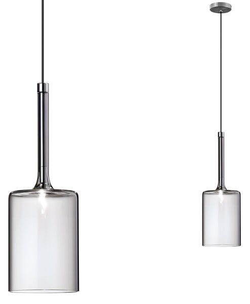 Toolight Toolight, stropné svietidlo 1xG4, APP1702-1CP GREY B, šedé sklo, OSW-04310