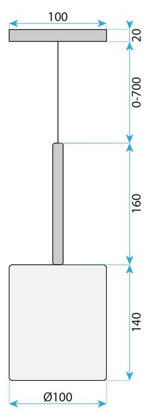 Toolight Toolight, stropné svietidlo 1xG4, APP1702-1CP GREY B, šedé sklo, OSW-04310