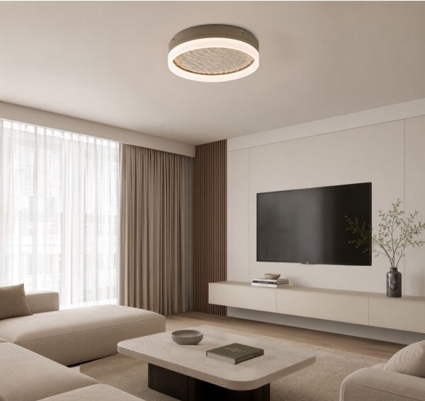 Rabalux 71525 - LED stmievateľné stropné svietidlo TIMMO 24W/230V 3000-6500K priemer 40 cm béžová + diaľkové ovládanie