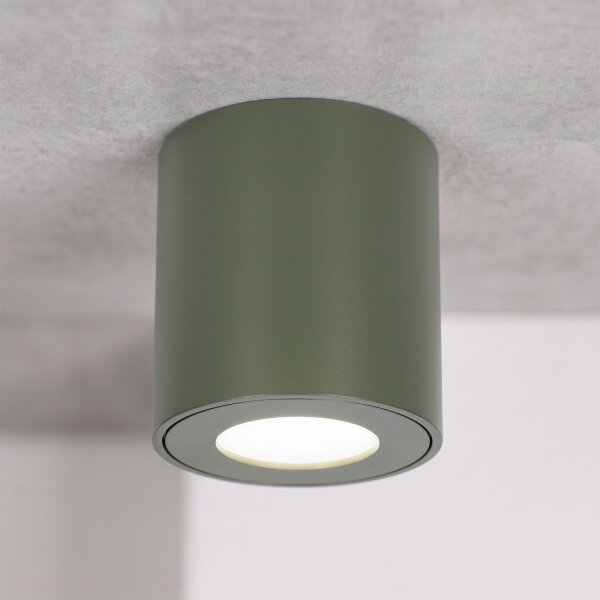 BRILAGI - Kúpeľňové bodové svietidlo MIA 1xGU10/30W/230V 60x82 mm 84x80 mm tmavá zelená IP54