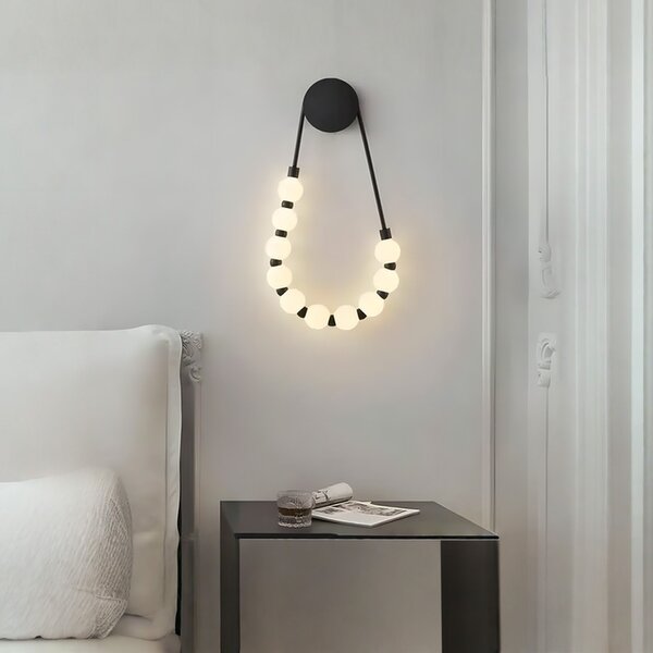 Toolight Toolight, LED nástenné svietidlo, 8W, 4000K, 1000lm, G026-CP, čierna, OSW-06377