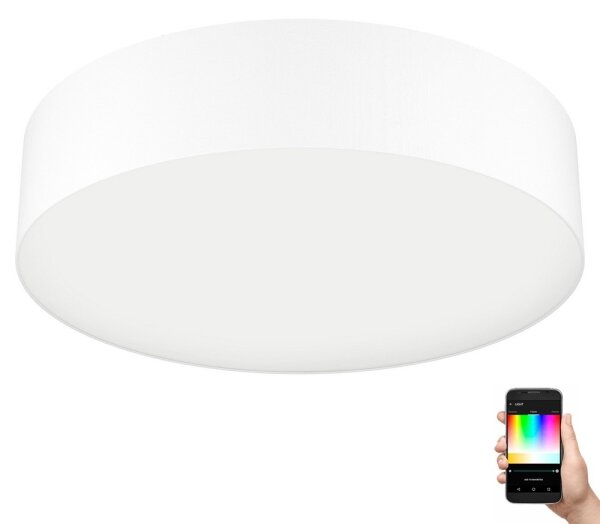 Eglo 31766 - LED RGBW stmievateľné stropné svietidlo ROMAO-Z LED/35W/230V priemer 57 cm biela