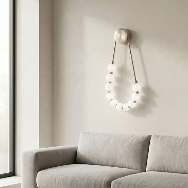 Toolight Toolight, LED nástenné svietidlo, 8W, 4000K, 1000lm, G027-CP, zlatá, OSW-06379