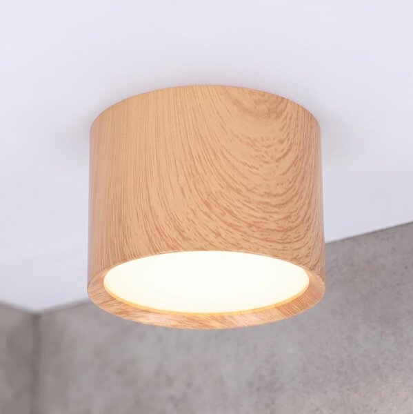 BRILAGI - Kúpeľňové bodové svietidlo SMOOTH 1xGX53/15W/230V 60x82 mm dubový dekor IP54
