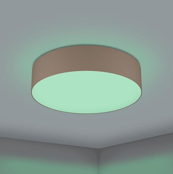Eglo 31767 - LED RGBW stmievateľné stropné svietidlo ROMAO-Z LED/35W/230V pr. 57 cm taupe