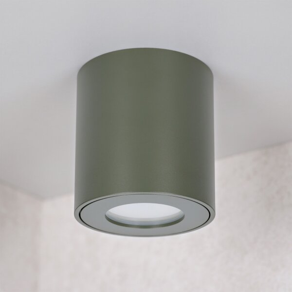 BRILAGI - Kúpeľňové bodové svietidlo MIA 1xGU10/30W/230V 60x82 mm 84x80 mm tmavá zelená IP54