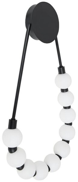 Toolight Toolight, LED nástenné svietidlo, 8W, 4000K, 1000lm, G026-CP, čierna, OSW-06377