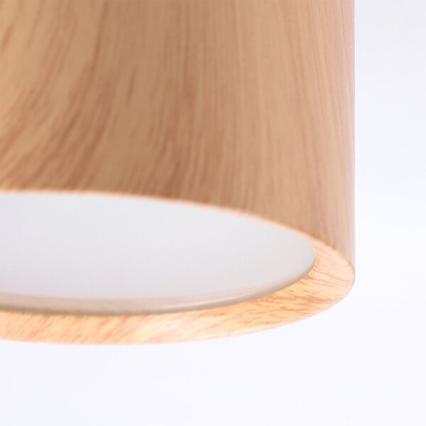 BRILAGI - Kúpeľňové bodové svietidlo SMOOTH 1xGX53/15W/230V 60x82 mm dubový dekor IP54