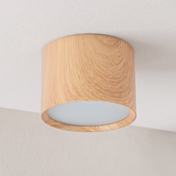 BRILAGI - Kúpeľňové bodové svietidlo SMOOTH 1xGX53/15W/230V 60x82 mm dubový dekor IP54
