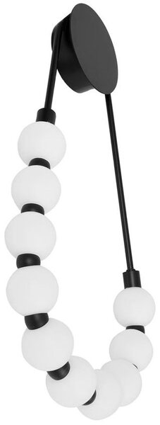 Toolight Toolight, LED nástenné svietidlo, 8W, 4000K, 1000lm, G026-CP, čierna, OSW-06377