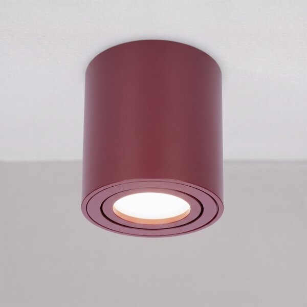 BRILAGI - Bodové svietidlo MIA 1xGU10/30W/230V 84x80 mm bordové