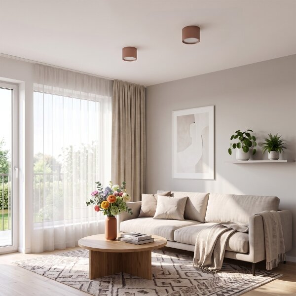 BRILAGI - Bodové svietidlo SMOOTH 1xGX53/15W/230V 60x82 mm hnedé