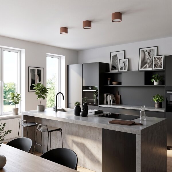 BRILAGI - Bodové svietidlo SMOOTH 1xGX53/15W/230V 60x82 mm hnedé