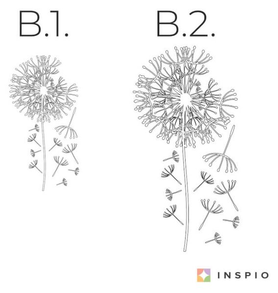 INSPIO-výroba darčekov a dekorácií - Nálepka do spálne Púpava - Rozlet krásy a harmónie vo vašom interiéri