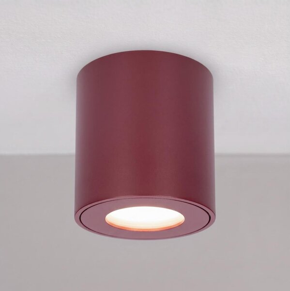 BRILAGI - Kúpeľňové bodové svietidlo MIA 1xGU10/30W/230V 84x80 mm bordové IP54