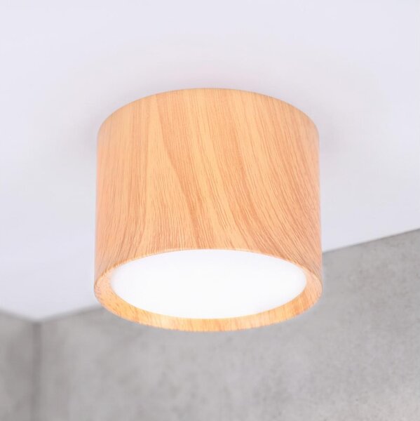 BRILAGI - Bodové svietidlo SMOOTH 1xGX53/15W/230V 60x82 mm dubový dekor