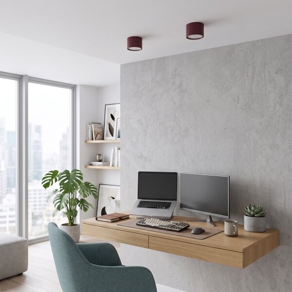 BRILAGI - Bodové svietidlo SMOOTH 1xGX53/15W/230V 60x82 mm bordová