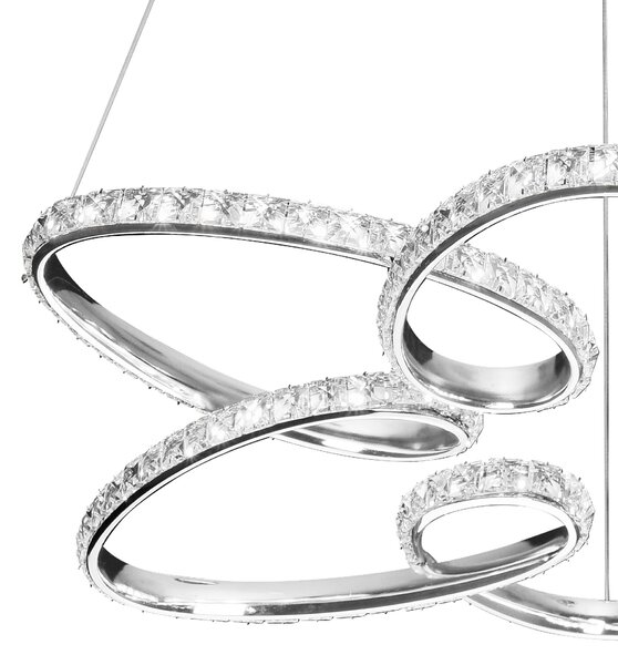 Toolight Toolight, LED stropné osvetlenie 54cm, 48W, 4000K, G002-CP, chrómová, OSW-09743