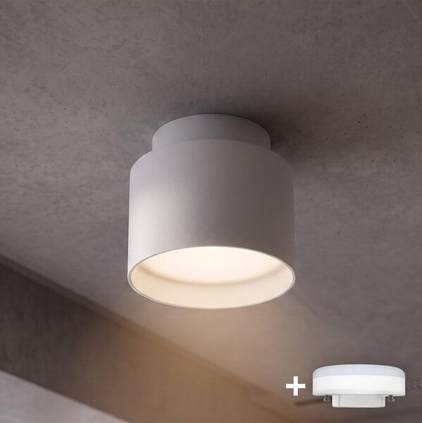 BRILAGI - LED bodové svietidlo BACKLIT 1xGX53/15W/230V + LED/3W pr. 8 cm biela