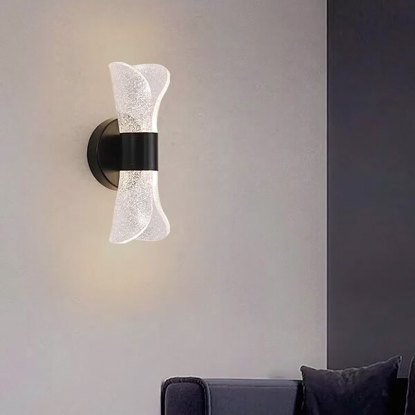 Toolight Toolight, LED nástenné svietidlo 10 x 22,5 cm, 5W, G029-W, čierna, OSW-00690