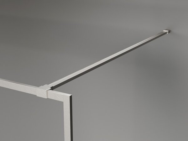 Mexen, Mexen Kioto-XF sprchová stena s rámom 80 x 202 cm, priehľadná 10 mm, matný nikel - 800-080-104-97-00-X