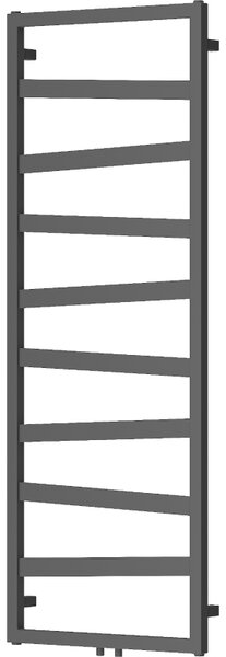 Mexen, Mexen Zoom dekoratívny kúpeľňový radiátor 1430 x 530 mm, 477 W, antracit - W130-1430-530-00-66