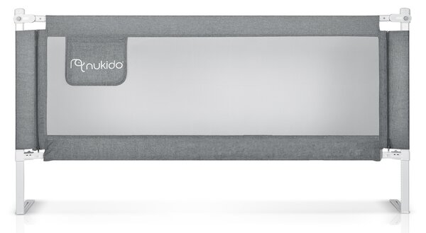 Zábrana na posteľ 200 cm Nukido NK-227 sivá