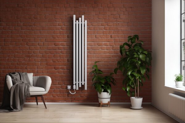 Regnis PORK, vykurovacie teleso 320x1400mm s jednootvorovým pravým dolným pripojením, 710W, biela matná (RAL9003), PORK140/30/PD50/WHITE