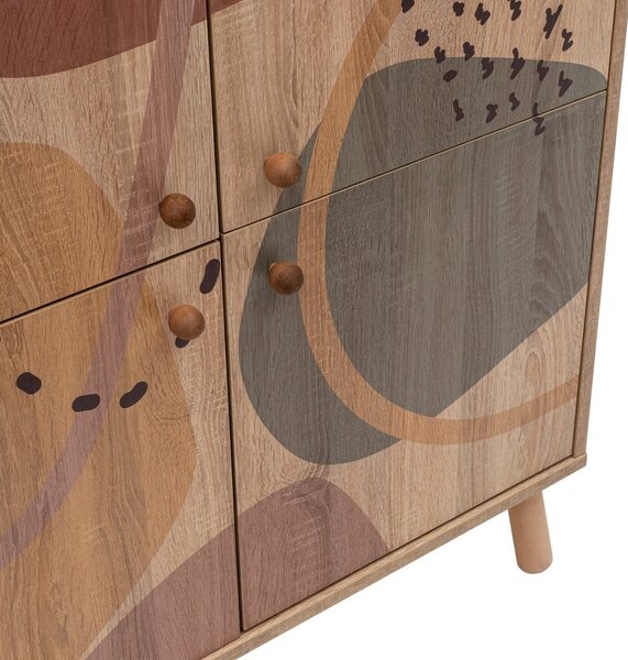 Skrinka v dekore duba v prírodnej farbe 95x111 cm Multilux – Kalune Design