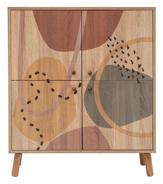 Skrinka v dekore duba v prírodnej farbe 95x111 cm Multilux – Kalune Design